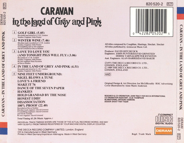 Caravan : In The Land Of Grey And Pink (CD, Album, RE)