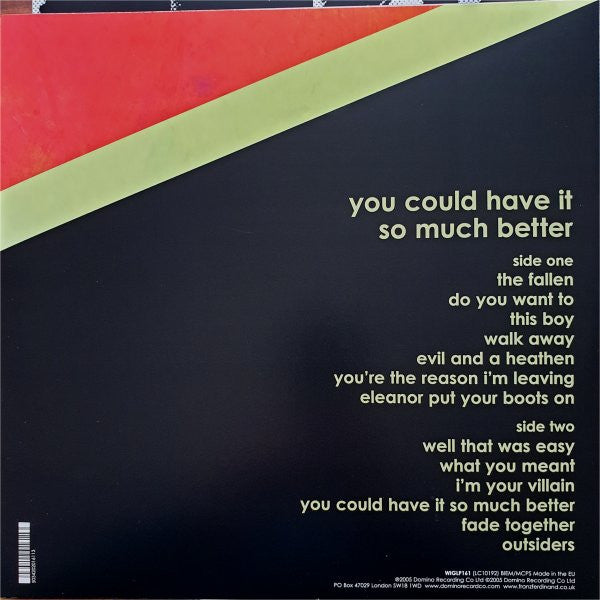 Franz Ferdinand : You Could Have It So Much Better (LP, Album, RE, 180)
