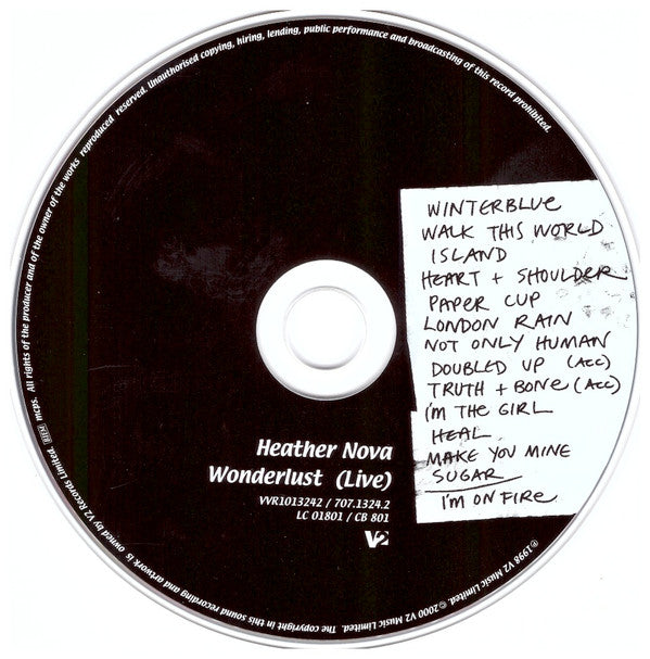 Heather Nova : Wonderlust (Live) (CD, Album)