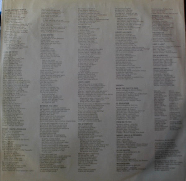 Janis Ian : Between The Lines (LP, Album, RE)