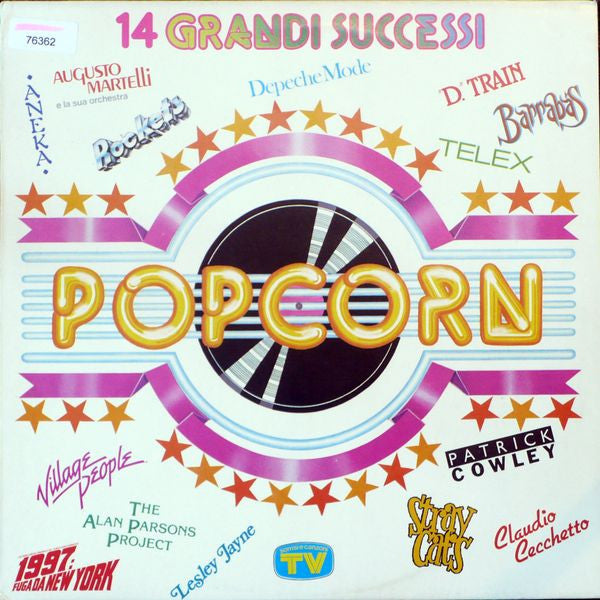 Various : Popcorn - 14 Grandi Successi (LP, Comp)