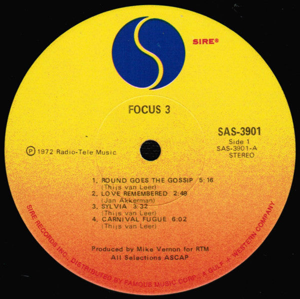 Focus (2) : Focus 3 (2xLP, Album, Scr)