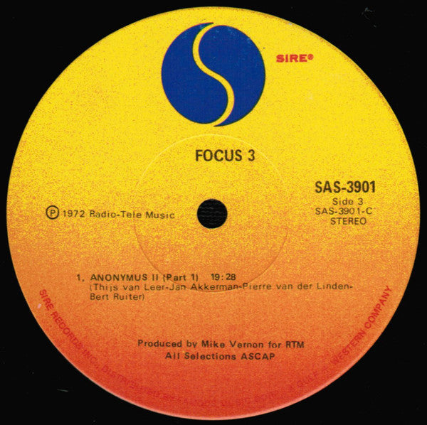 Focus (2) : Focus 3 (2xLP, Album, Scr)