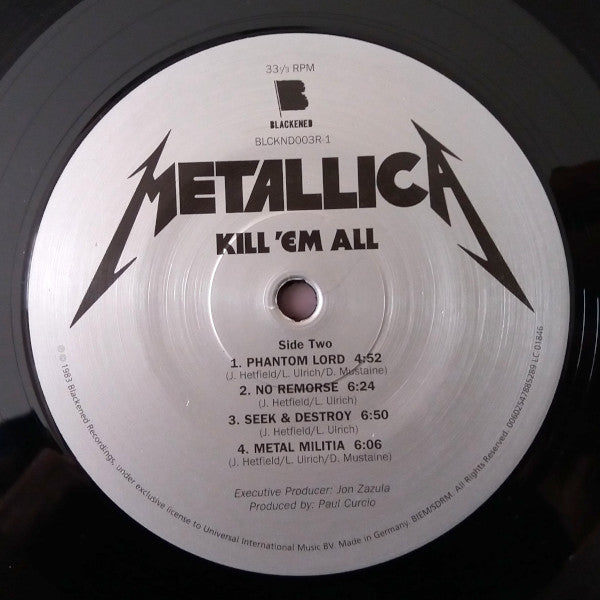 Metallica : Kill 'Em All (LP, Album, RE, RM)