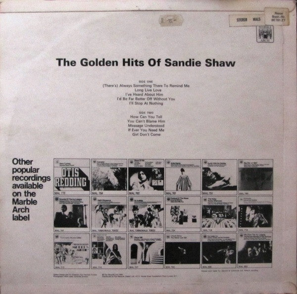 Sandie Shaw : The Golden Hits Of (LP, Comp)