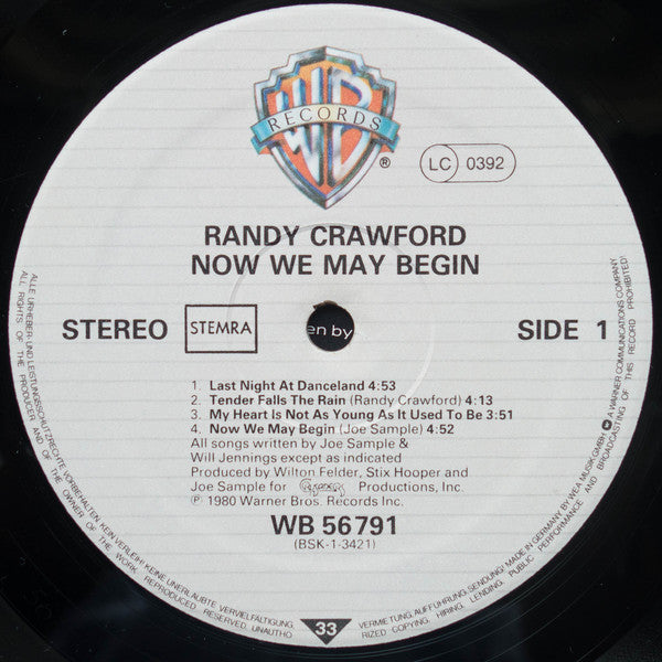 Randy Crawford : Now We May Begin (LP, Album)