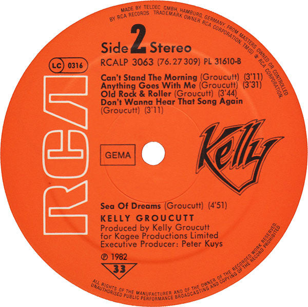 Kelly Groucutt : Kelly (LP, Album)