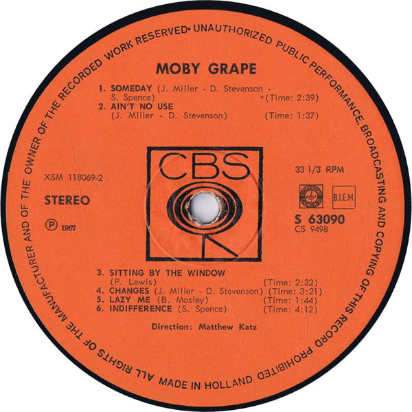 Moby Grape : Moby Grape (LP, Album)