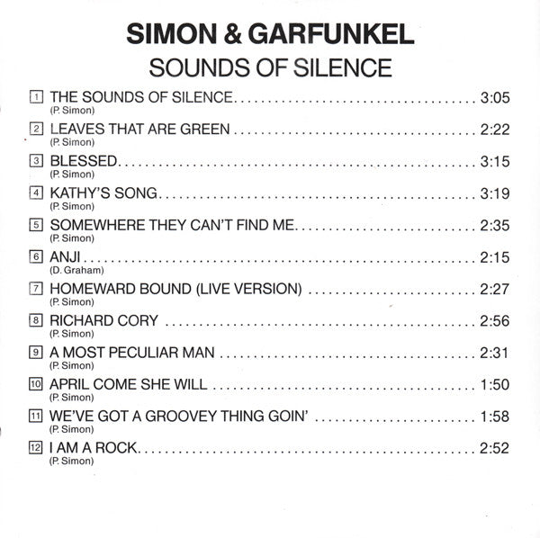 Simon & Garfunkel - Sounds Of Silence (CD) - Discords.nl