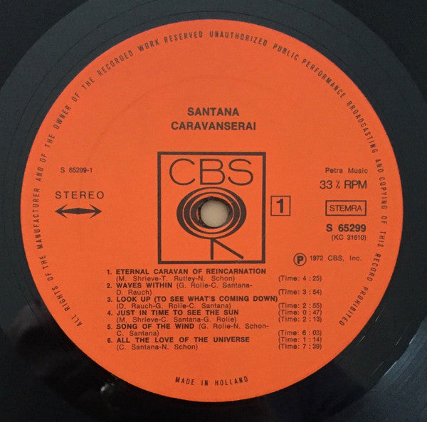 Santana - Caravanserai (LP Tweedehands) - Discords.nl