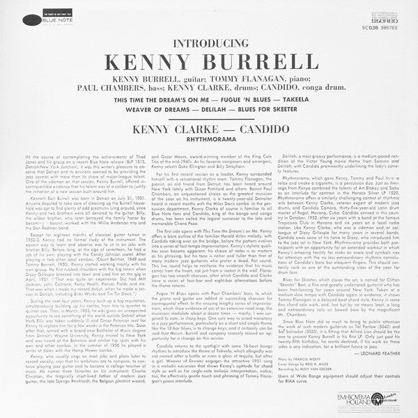 Kenny Burrell - Introducing Kenny Burrell (LP Tweedehands) - Discords.nl