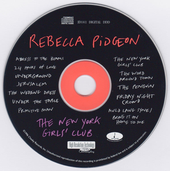 Rebecca Pidgeon - The New York Girls Club (CD Tweedehands) - Discords.nl