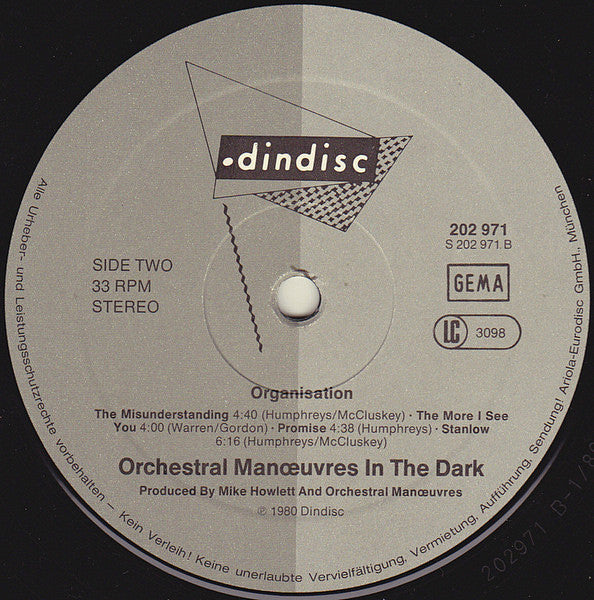 Orchestral Manoeuvres In The Dark - Organisation (LP Tweedehands) - Discords.nl