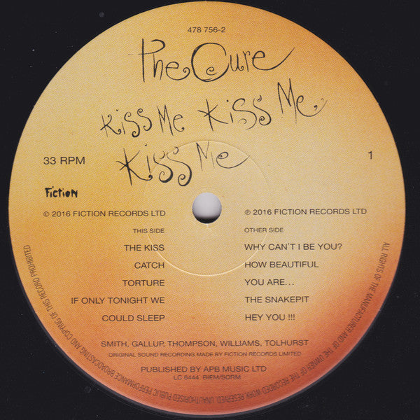 The Cure : Kiss Me Kiss Me Kiss Me (2xLP, Album, RE, RM, 180)