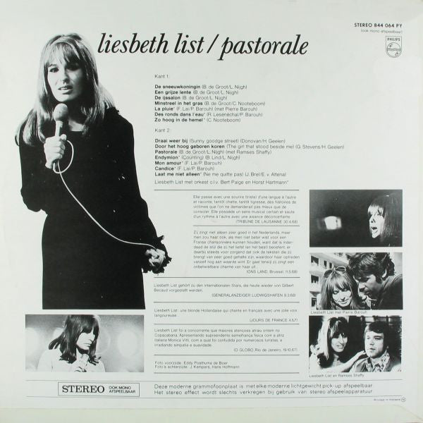 Liesbeth List : Pastorale (LP, Album, Fli)