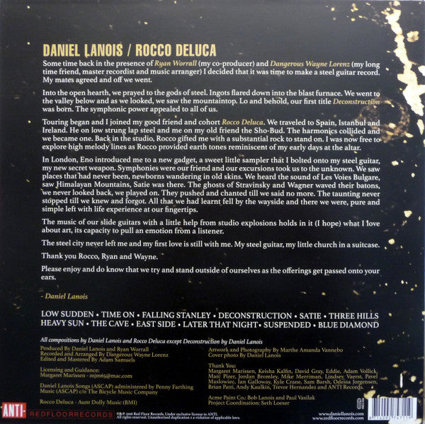 Daniel Lanois / Rocco Deluca : Goodbye To Language (LP, Album, 180)