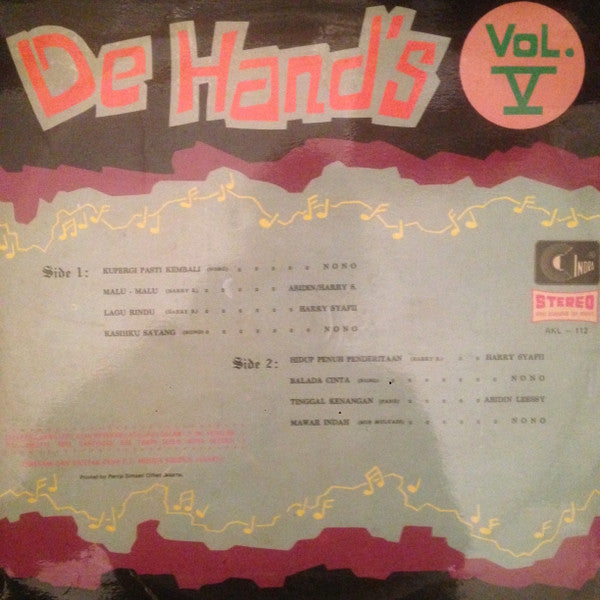 De Hand's : Vol. V (LP, Album)