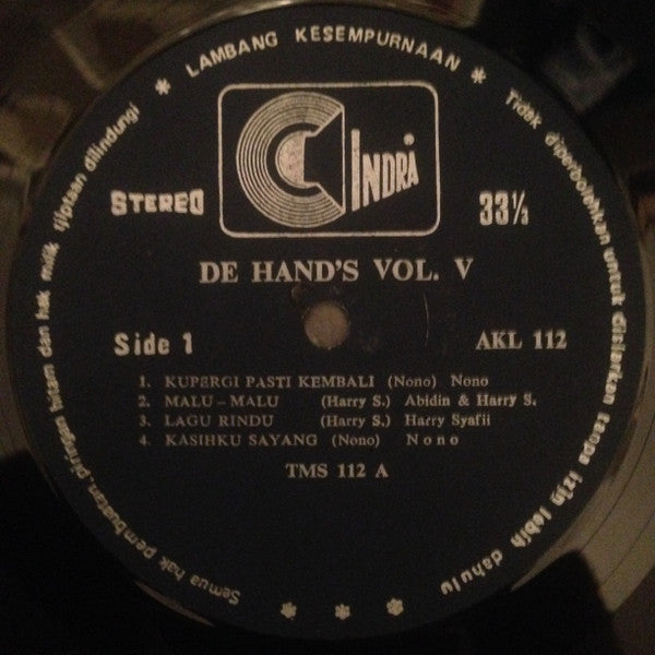 De Hand's : Vol. V (LP, Album)