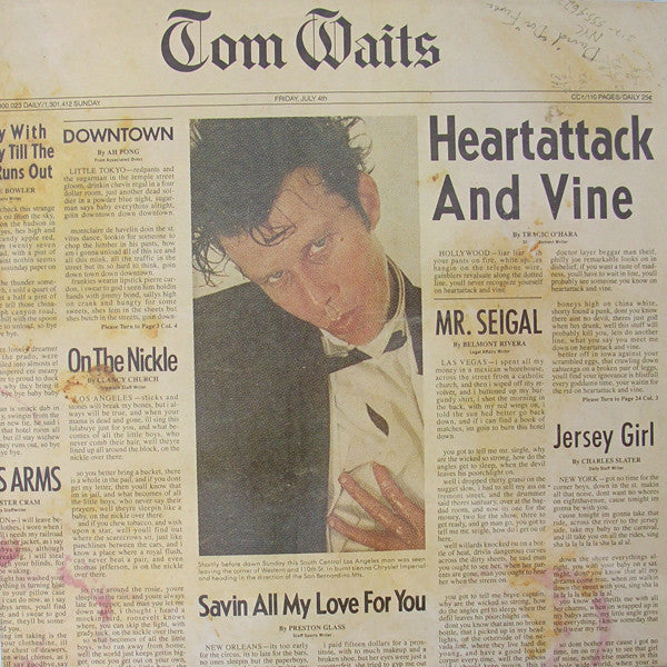Tom Waits : Heartattack And Vine (LP, Album, SP )