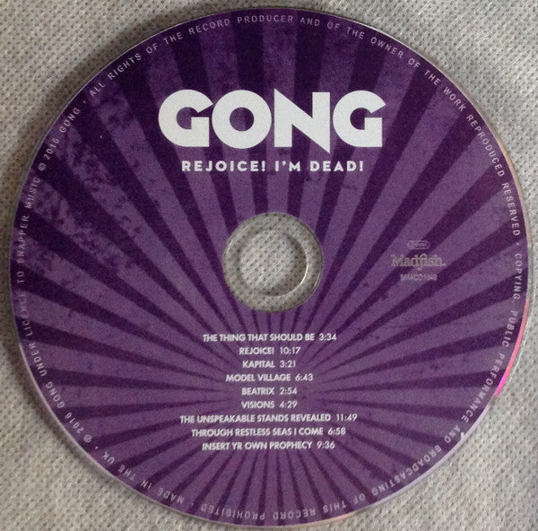 Gong : Rejoice! I'm Dead! (CD, Album, Dig)