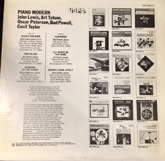Various : Piano Modern (LP, Comp, Sim)