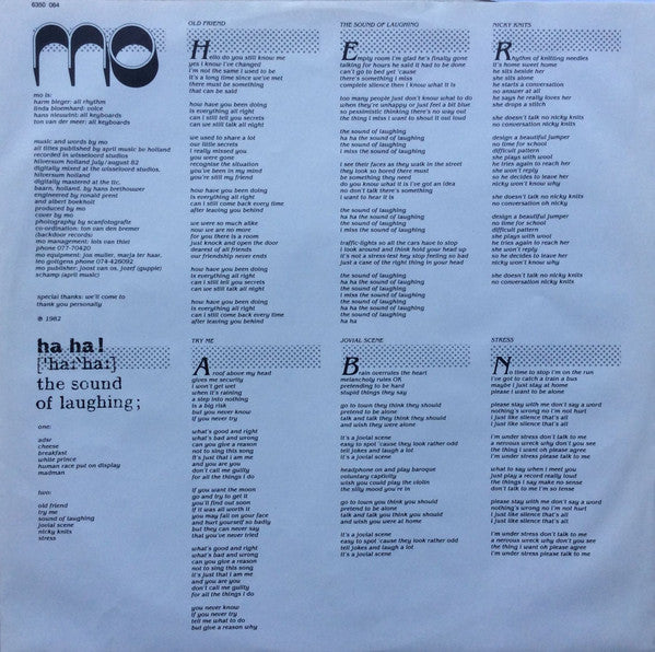 The Mo (2) : Ha Ha! ['ha:`ha:] The Sound Of Laughing; (LP, Album)