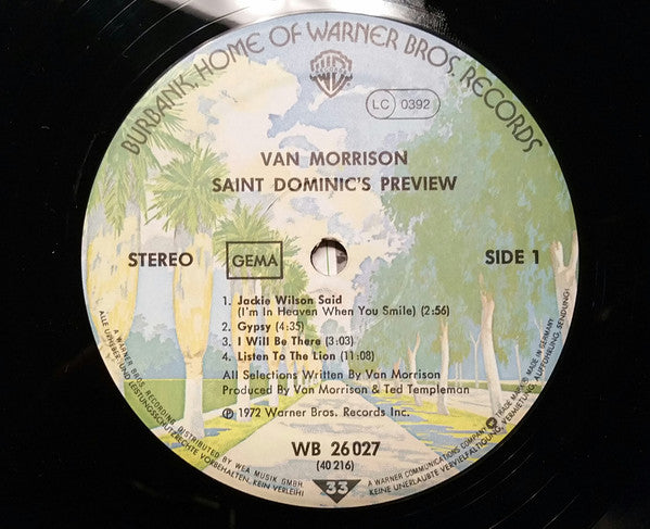 Van Morrison : Saint Dominic's Preview (LP, Album)