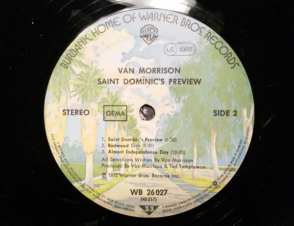 Van Morrison : Saint Dominic's Preview (LP, Album)