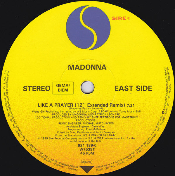 Madonna - Like A Prayer (12" Tweedehands) - Discords.nl