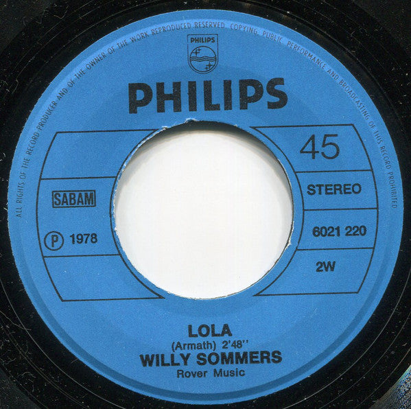 Willy Sommers : Currywurst Mit Pommes Frites (7", Single)