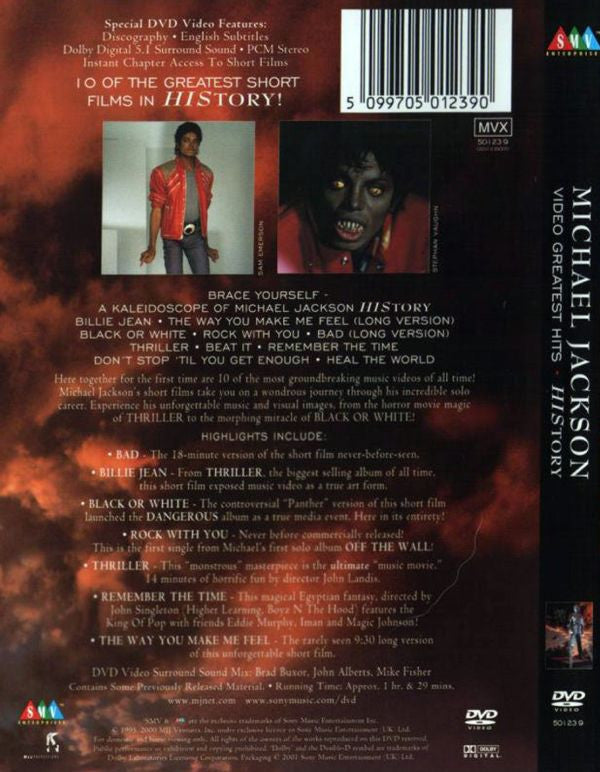 Michael Jackson : HIStory - Video Greatest Hits (DVD-V)