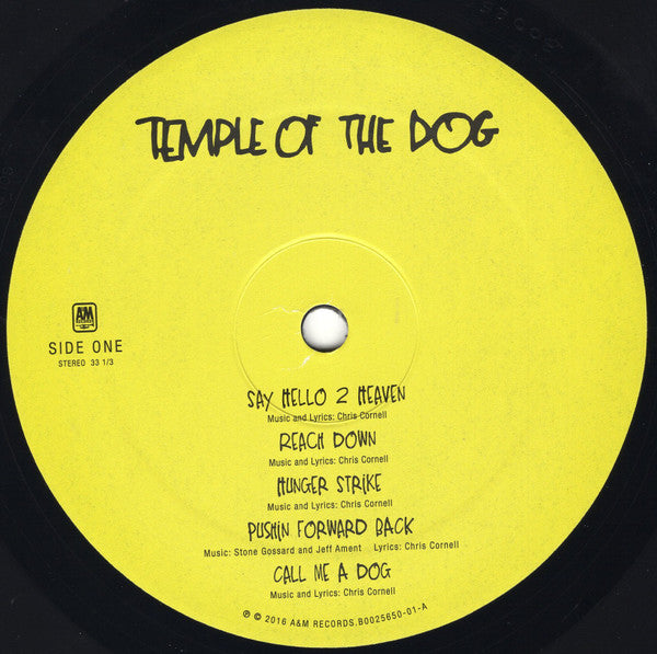 Temple Of The Dog : Temple Of The Dog (LP, Album, RE, RM)