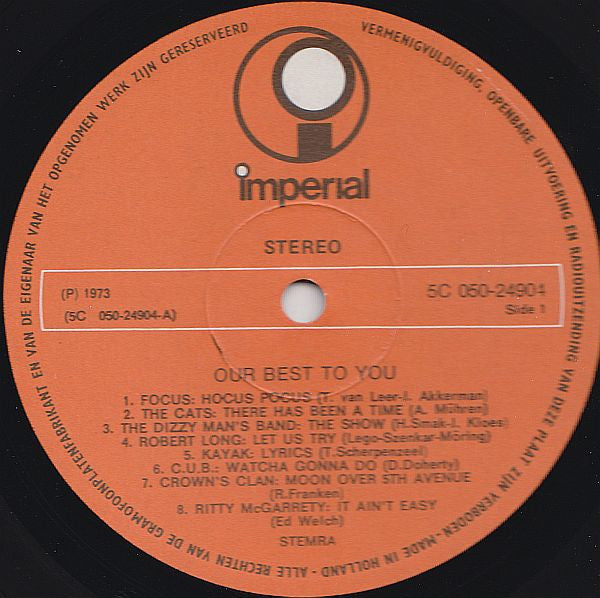 Various : Our Best To You  (16 Original Hits And Tips) (LP, Comp)