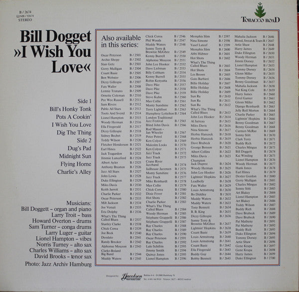 Bill Doggett : I Wish You Love (LP, Comp)