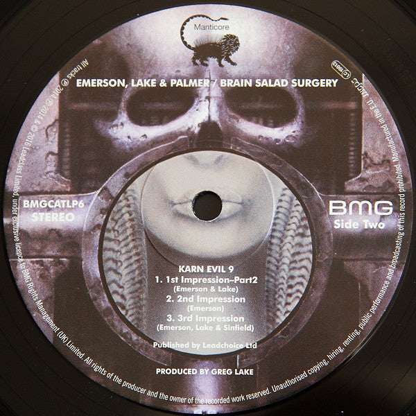 Emerson, Lake & Palmer : Brain Salad Surgery (LP, Album, RE, RM)