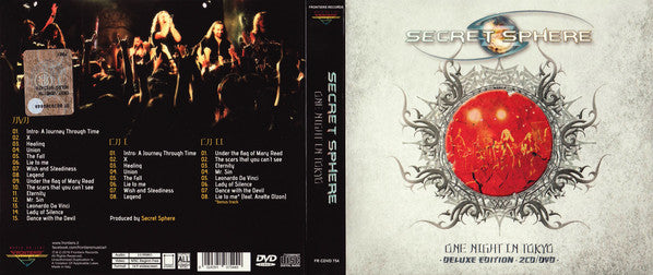 Secret Sphere : One Night In Tokyo (2xCD, Album + DVD-V, NTSC + Dlx, Dig)