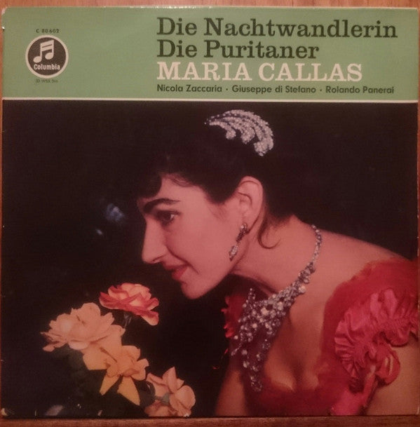 Maria Callas : Vincenco Bellini: Die Nachtwandlerin, Die Puritaner (LP)