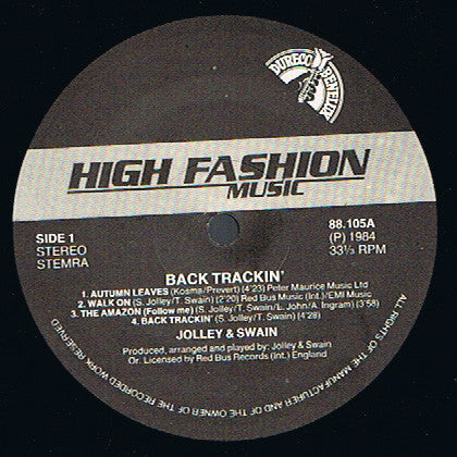 Jolley & Swain* : Back Trackin' (LP, Album)