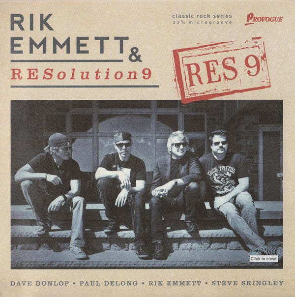 Rik Emmett & RESolution9 : RES 9 (CD, Album, Gat)