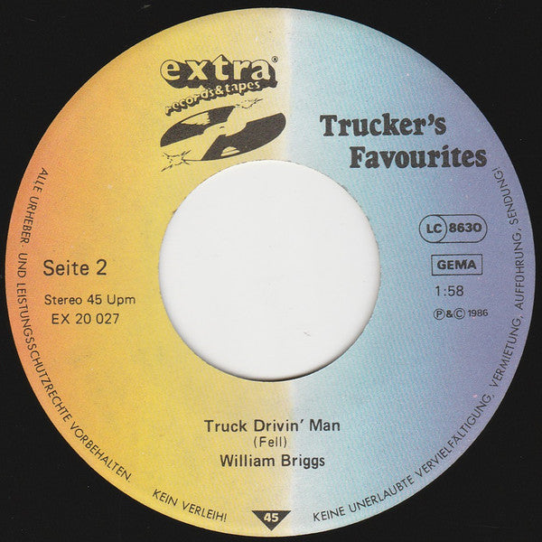 John Acuff / William Briggs : Moving On / Truck Drivin' Man (7", Single)