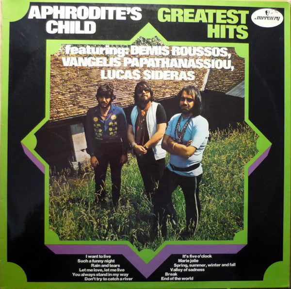 Aphrodite's Child Featuring Demis Roussos, Evangelos Papathanassiou, Lucas Sideras : Greatest Hits (LP, Comp)