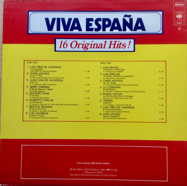 Various : Viva España - 16 Original Hits! (LP, Comp)