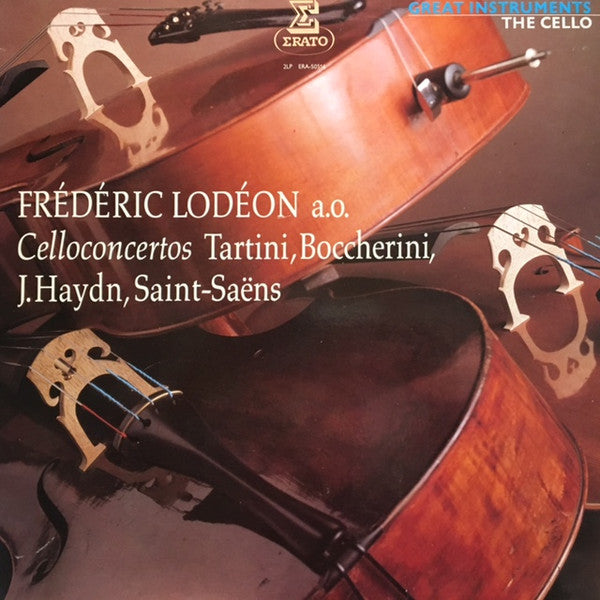 Giuseppe Tartini, Luigi Boccherini, Joseph Haydn, Camille Saint-Saëns - Frédéric Lodéon : Celloconcertos (2xLP, Comp)