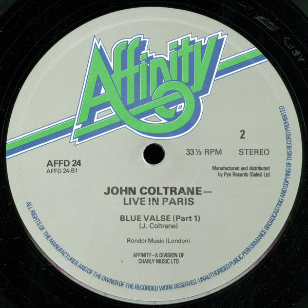 John Coltrane - Live In Paris (LP Tweedehands) - Discords.nl