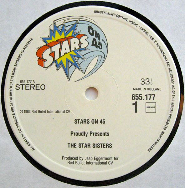 Stars On 45 Proudly Presents The Star Sisters : Tonight 20:00 Hrs. (LP, Album)