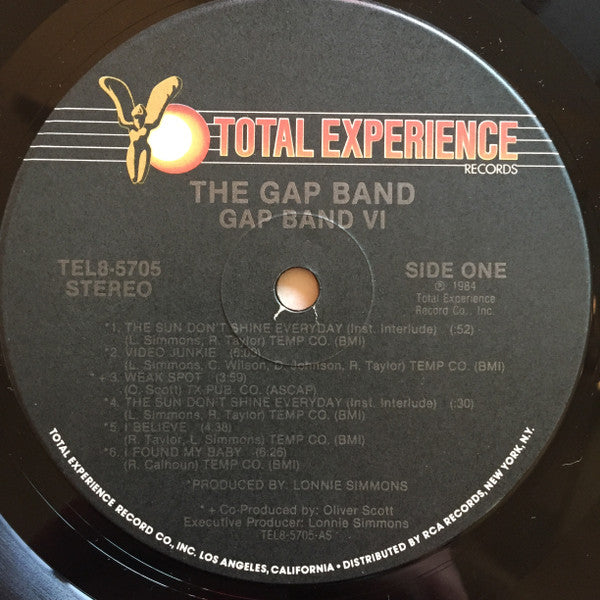 The Gap Band : Gap Band VI (LP, Album, Ind)