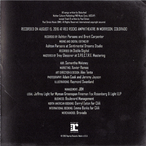 Disturbed : Live At Red Rocks (CD, Album)