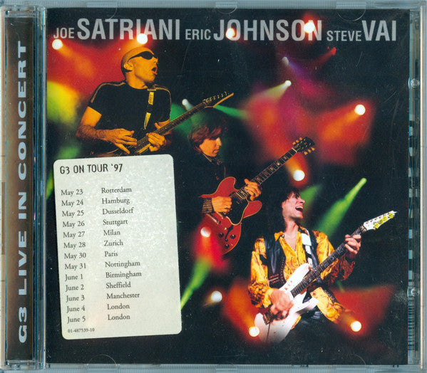 Joe Satriani, Eric Johnson (2), Steve Vai, G3 (6) : G3 - Live In Concert (CD, Album)
