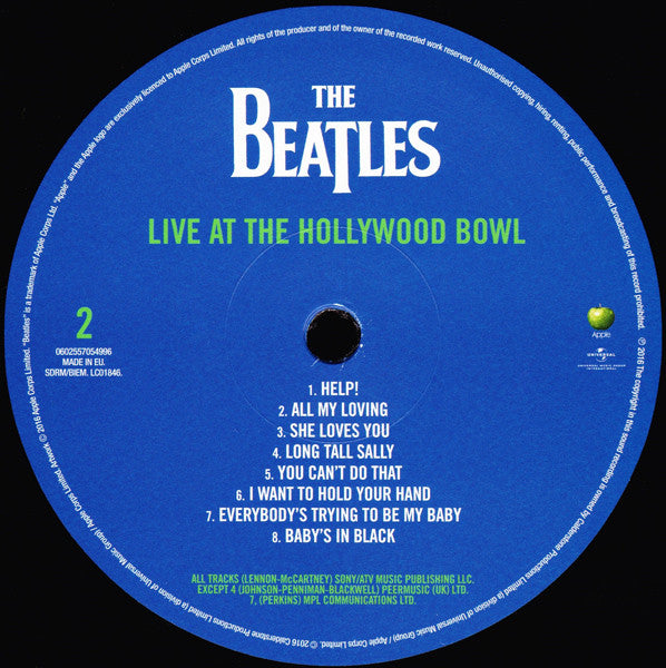 The Beatles : Live At The Hollywood Bowl (LP, RM, Gat)