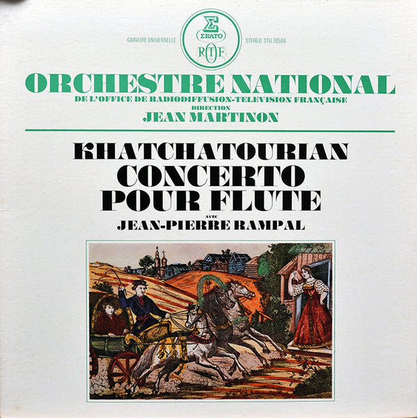 Aram Khatchaturian, Orchestre National De France, Jean Martinon, Jean-Pierre Rampal : Concerto Pour Flute Et Orchestre (LP, Album)